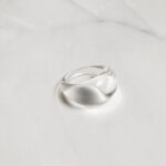 C Bold Pearl Hoop Earrings